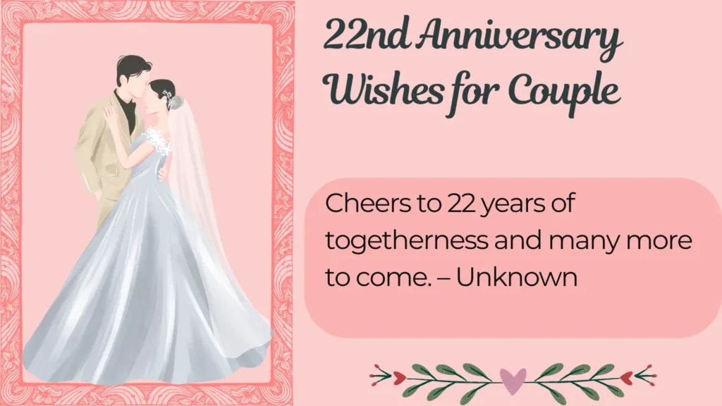 22nd Wedding Anniversary